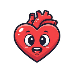 Heart Anatomy Cartoon.