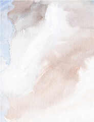 Vertical neutral background with gouach paints strokes.