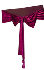 New Years burgundy bow isolated