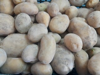 Potatoes root dry vegetable food. Potato vegetable good for healthy nutritional ingredients. 