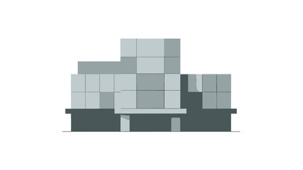 Fototapeta premium Modern Building Facade with Geometric Design.