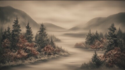 sunrise in the mountains