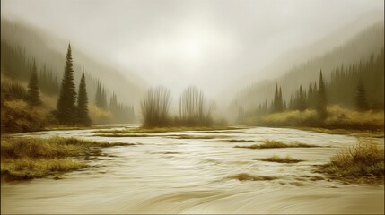 morning in the forest