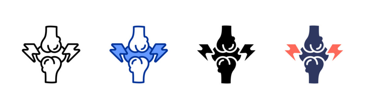 Joints icon set multiple style collection