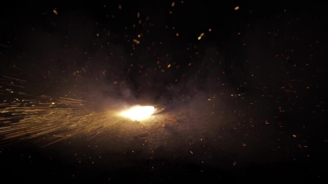 A Sparkling Celebration  Diwali Crackers Enlivening the Night