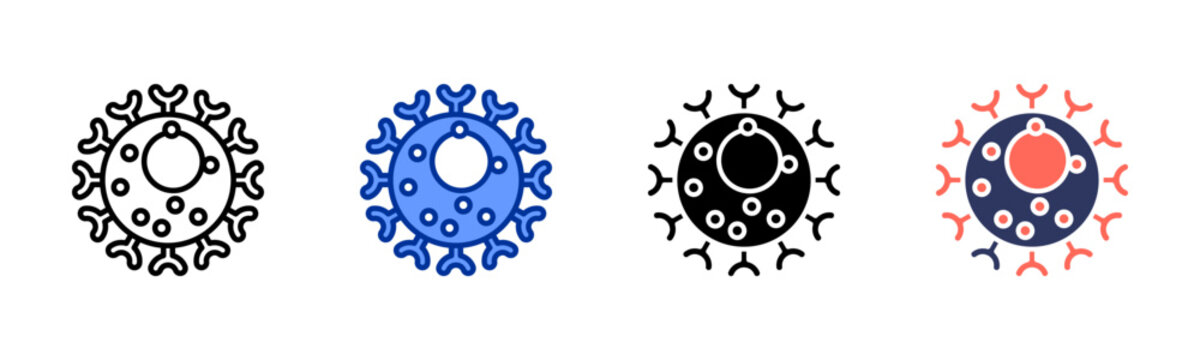 Cell Activation icon set multiple style collection