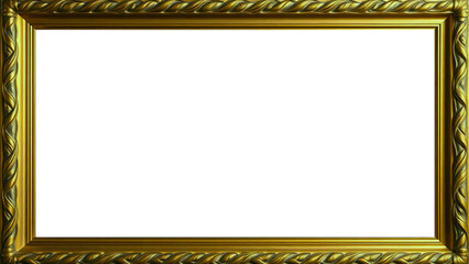 Marco Dorado Antiguo Premium | Diseño Ornamental Metálico Olivo | Para Fotografías, Obras de Arte, Certificado, Diploma, Invitación, Boda, Matrimonio, Tarjeta, Fotografía, Arte, Ilustraciones.
