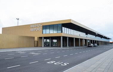 The main terminal of aarhus Airport in denmark
