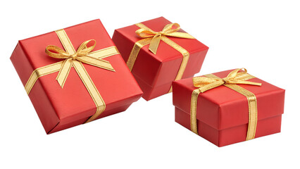 Fototapeta premium red gift box with ribbon