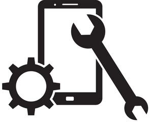 Mobile Phone Repair and Technical Support Icon