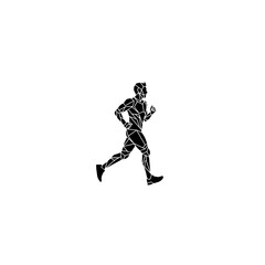 Obraz premium Running Man Silhouette