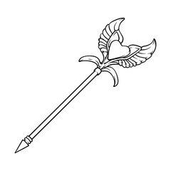 vector line art drawing illustration of a arrows