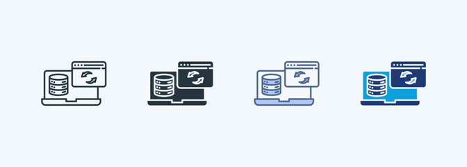 Data Synchronization Multiple Style Icon Collection
