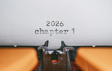 Old Typewriter with following text on paper - 2026 chapter 1