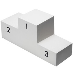 white podium