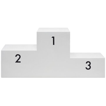 white podium