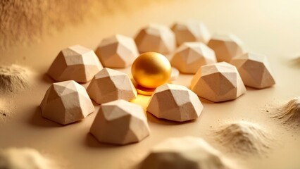 Luminous cluster shaped abstract decorative ornament