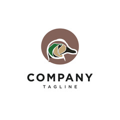 Letter O Baikal Duck Logo Icon vector