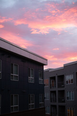 sunrise and sunset with colorful sky