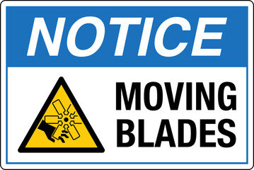 Fototapeta premium Safety Sign Signage Moving bl...