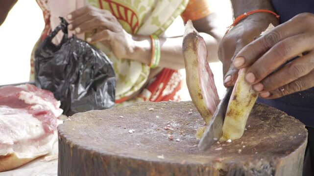 Masterful Meat Preparation  A Glimpse into the Art of AgeOld Culinary Traditions