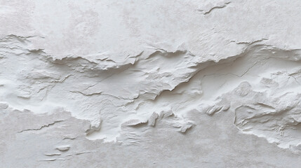 Cloud Dancer Abstract white textured background with organic rugged relief and intricate erosion patterns. Colour of the Year 2026