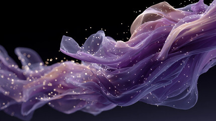 Flowing Multicolored Fabric or Liquid