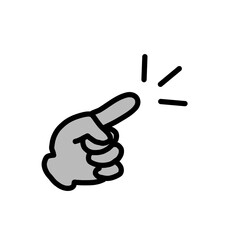 【Hand Gesture Icons &ndash; Pointing & Direction】"Hand Snap Gesture Icon / 指を鳴らすハンドジェスチャーアイコン"