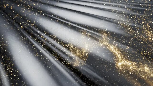 Sparks flying on metal surface during grinding process