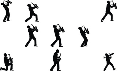 Collection of vintage and modern skeleton keys, padlocks, and door handles in black silhouette, vector illustration set for security, access, and secret concepts.