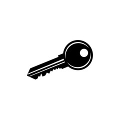 【Lifestyle Icons – Transport】Key silhouette icon for security and access design｜鍵のシルエットアイコン セキュリティ用