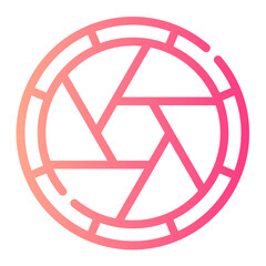 aperture gradient icon