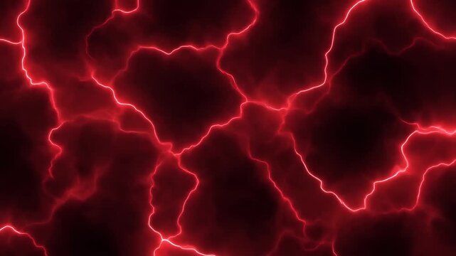 Abstract red lightning energy background with glowing electric patterns and power texture