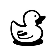 rubber duck icon isolated on white background