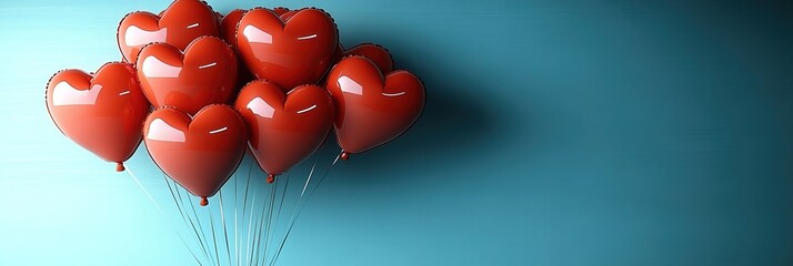 Heart-shaped balloons