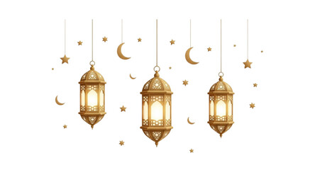 old lantern isolated on white background