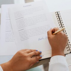 The image shows someone's signature