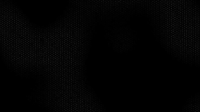 Abstract halftone dots pattern with white dot and black background. white dots and grid halftone retro vintage texture,
 hd animated abstract dot pattern background texture. halftone dots.