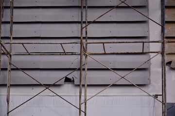 Steel Scaffolding, Construction Scaffolding Metal Framework Industrial Structure Building Site