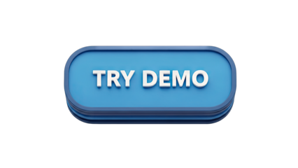 Try Demo Button on White Background