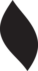 Abstract organic shape, fluid design element, smooth curve, minimalist aesthetic, vector graphic for modern design applications