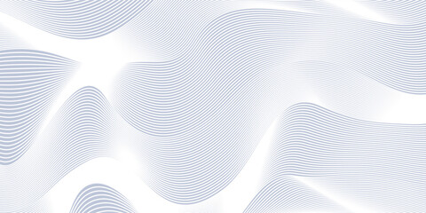 Fototapeta premium Modern abstract background with flowing lines. Digital future technology concept