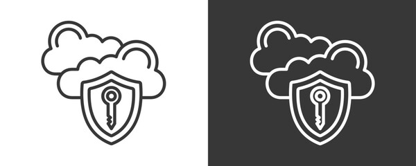 Fototapeta premium Authorization Icon Set Vector Collection Isolated In Black And White