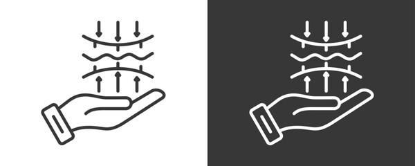 Elasticity Icon Set Vector Collection Isolated In Black And White