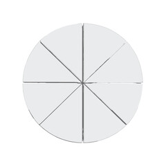 Abstract Geometric Circle With Radial Lines On Light Gray Background Modern Minimalist Design Concept