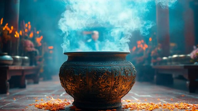 Mystical Cauldron Ceremony - A Journey into Ancient Rituals and Traditions.