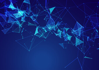 Low poly network communications background