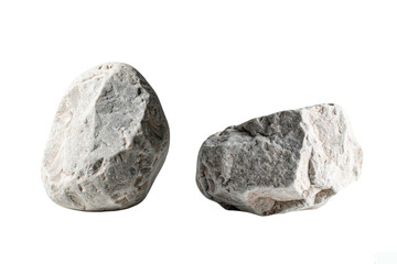 rock or stone isolated on white background