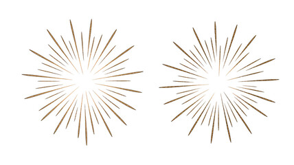 Obraz premium Radiant burst of orange and brown beams: vibrant stellar explosions