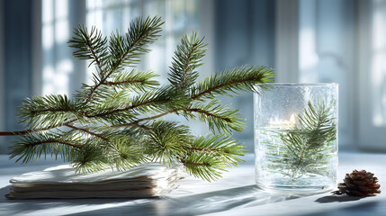 A tidy workspace concept illustrates a modern minimalist home office aesthetic